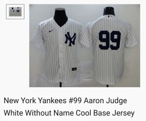 New York Yankees #99 Aaron Judge Pinstripe Cool Base Nike Jersey 2XL/52 NTW 