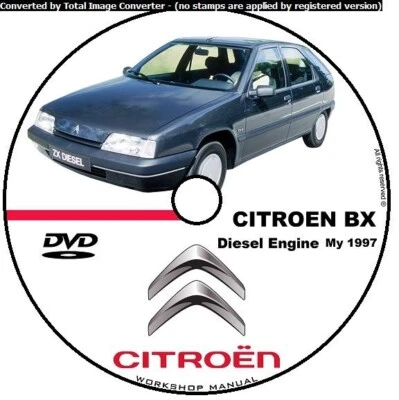 CITROEN BX DIESEL ENGINE 1.7 1.9 1997 WORKSHOP MANUAL MANUALE OFFICINA CD DVD - Immagine 1 di 4