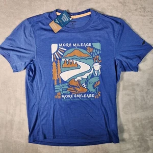 Brooks Running Shirt Womens Medium Blue Seattle WA Distance Running NWT - Picture 1 of 13