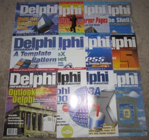 Lot of 12 Vintage DELPHI INFORMANT Magazines 1999 Vol. 5 COMPLETE/Full Year RARE - Bild 1 von 1