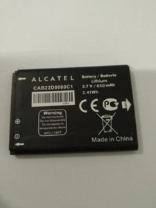 NEW CAB22D0000C1 Li-ion Battery Batterie For ALCATEL 3.7V 650mAh 2.41Wh - Zdjęcie 1 z 1