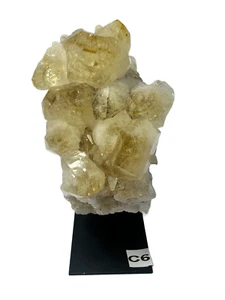 Citrinie Cluster on Stand C6 Healing Stone Crystal Decoration Home Meditation - Picture 1 of 3