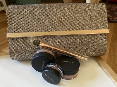 NEW! bareMinerals Brush Set w/Clutch Retail $90! Great Gift! Stocking Stuffers! - Image 1 of 4