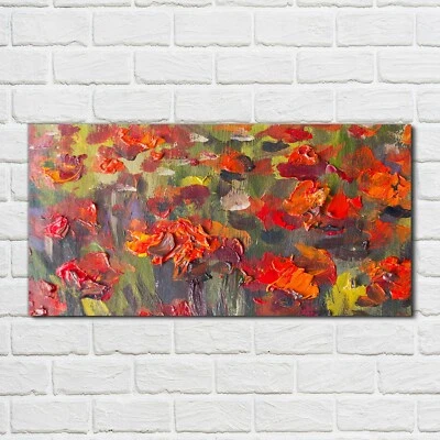 Acrylglasbild Wandbild Plexiglas 100x50 Mohnblumen Blumen Malerei - Bild 1 von 4