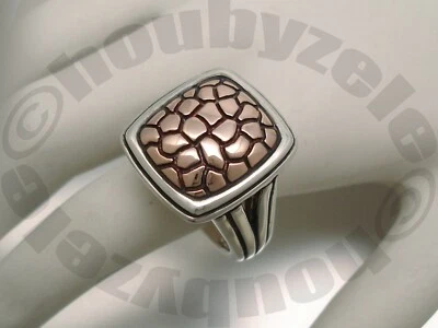 Anillo Charles Krypell de oro de ley y rosa talla 7,25 Foto 1 de 4