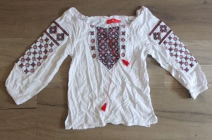 * украинская вышиванка camiseta ucraniana Vyshivanka LA talla 116 6 J. EXCELENTE blanca - Imagen 1 de 6