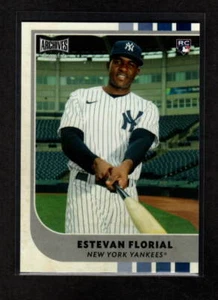 ESTEVAN FLORIAL 2021 ARCHIVES SNAPSHOTS ROOKIE NEW YORK YANKEES - Picture 1 of 1
