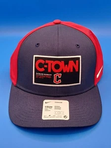 Nike Cleveland Guardians C-Town Snap Back Mütze Kappe Navy Rot MLB Classic99 Neu - Bild 1 von 6