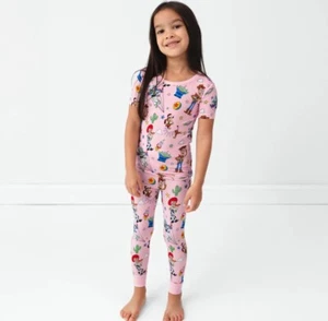 Little Sleepies 🦖 Disney Pixar Toy Story Pink Stars Pajama PJ Set Size 9/10 - Picture 1 of 2