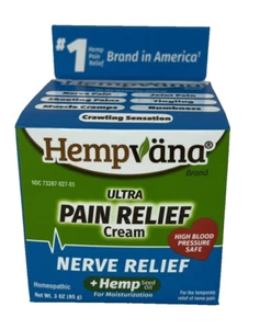 Hempvana Ultra Pain Relief Cream Nerve Relief + Hemp Seed Oil 3 OZ NIB - Picture 1 of 8