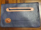  RARE DOONEY BOURKE TABLET IPAD CASE. BLUE AND TAN.