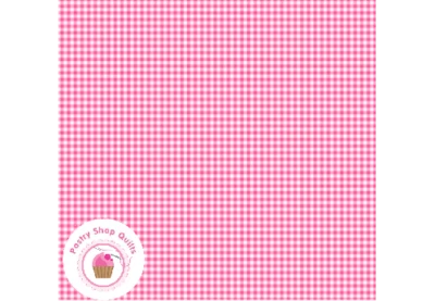 POSIE TW11P Pink Check TANYA WHELAN Quilt Fabric SHABBY CHIC - Image 1 of 4