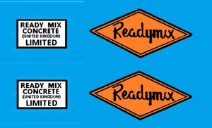 Matchbox King Size No13 Ready Mix Truck Stickers Only NO TRUCK - Picture 1 of 2
