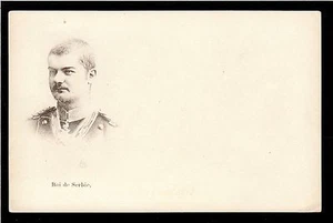 1903 portrait assasinated King Alexander Serbia Royalty postcard - Picture 1 of 2