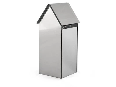 Casa In Vetro Colore Argento Con Led Cm 20. Batteria 2xcr203 H&H - Immagine 1 di 3