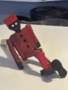 1920s Limber Jack Handmade Wood Dancing Stick Bellhop Folk Art Toy  - Picture 1 of 16