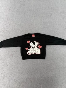 Vintage 90s 101 Dalmatians Crewneck Sweatshirt Kids 4t USA Made Cartoon Disney - Picture 1 of 9