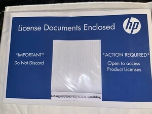 HP LICENSE DOCUMENTS ENCLOSED PRODUCT NUMBER BC393A - Photo 1/1
