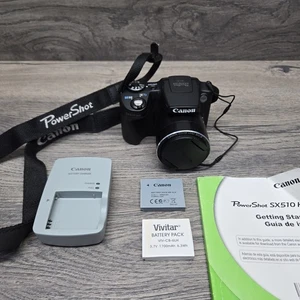 Canon PowerShot SX510HS PC2009 12.1MP Compact Digital Camera w/ Accessories - Picture 1 of 18