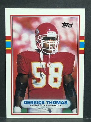 1989 Topps Traded #90T Derrick Thomas Rookie Card - Image 1 of 3