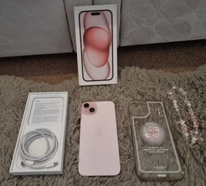 🌸 Apple iPhone 15 Plus 128GB Pink Unlocked Smartphone - 92% BH - Pristine Cd 🩷 - Afbeelding 1 van 6