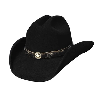 NEW Bullhide Hats 0456Bl Gunfighters Collection Colt 45 Large Black Cowboy Hat - Image 1 of 2