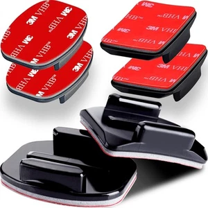 Adhesive Mounts - 3X Curved & 3X Flat Mounts with 3M Sticky Pads - for Your H... - Picture 1 of 9