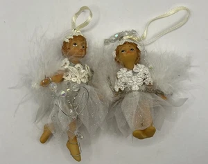 Adorno de Navidad Vintage - ÁNGEL BALERINA con ALAS DE PLUMAS - ENVÍO GRATUITO - Imagen 1 de 7