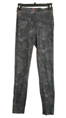 Spanx black brown print 5 Pocket denim jean jegging leggings Size XS NWOT - Image 1 of 4