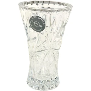 Lenox Fine Crystal Star Bud Vase 4" Czech Republic Clear Cut Glass - NEW - Picture 1 of 5