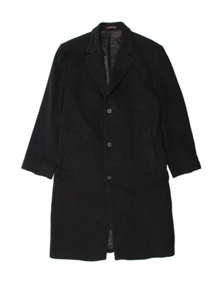 MICHAEL KORS Mens Overcoat UK 42 XL Black Wool DK02 - Image 1 of 3