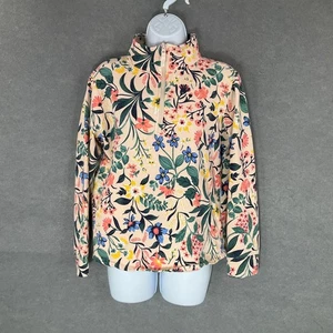 Vera Bradley Sweatshirt Womens Sz S Floral Garden 1/4 Zip Pullover Activewear - Picture 1 of 9