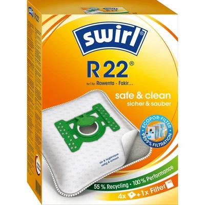 SWIRL R 22 | 4 Staubsaugerbeutel | für Rowenta, Fakir - Bild 1 von 4