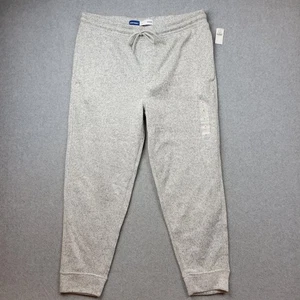Old Navy Sweatpants Mens Large Gray Fleece Jogger Drawstring Pockets Loungewear - Picture 1 of 15