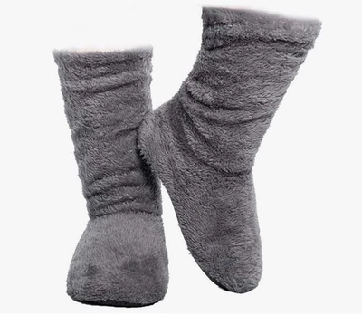 Calcetines deportivos cálidos de terciopelo coralino para mujer, botines forrados difusos para interiores talla 5-7,5 Foto 1 de 4