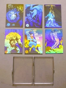 1993 SkyBox DC Cosmic Teams HOLOGRAM Chase set (6)  DCH11 -DCH16 in plastic case - Picture 1 of 1