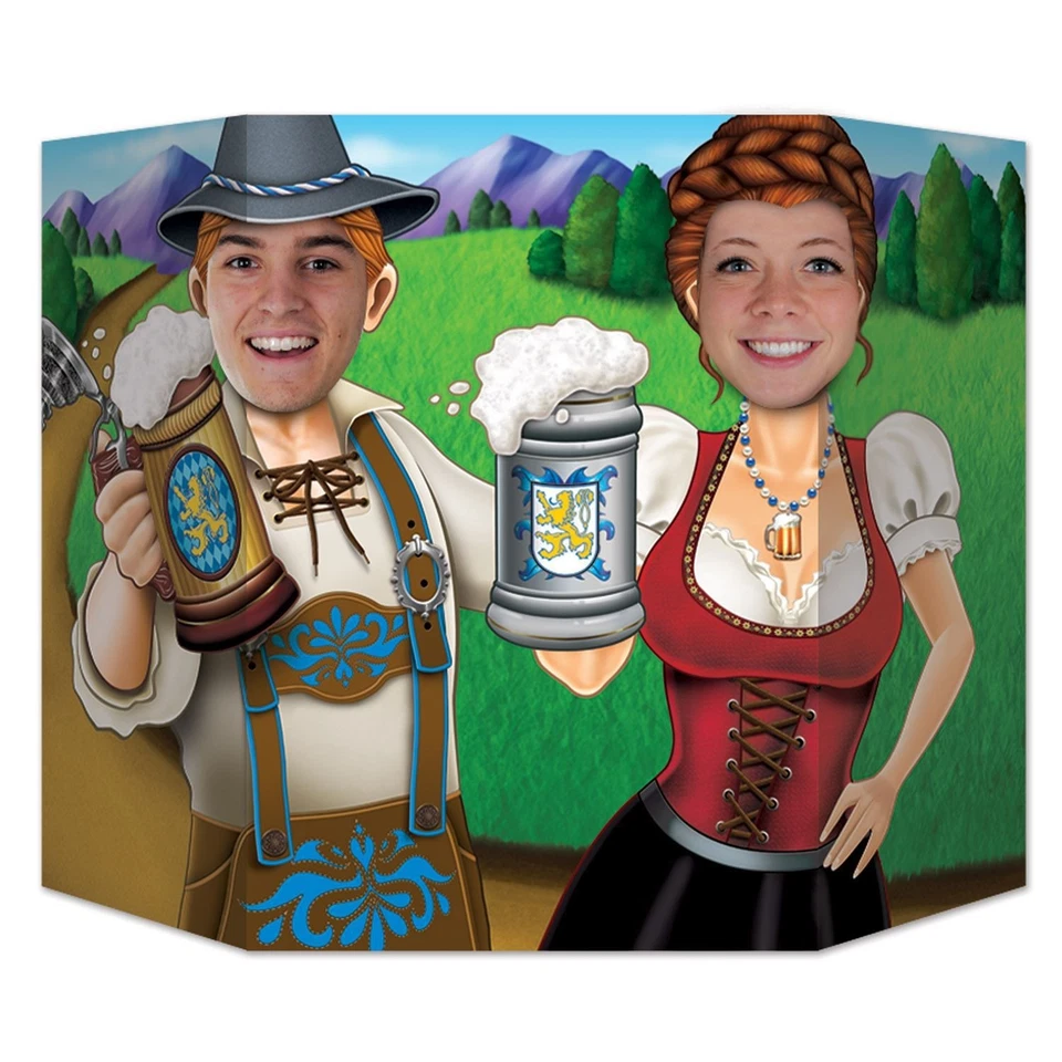 Beistle Oktoberfest Couple Photo Prop | Party Supply | Decoration - Image 1 of 1