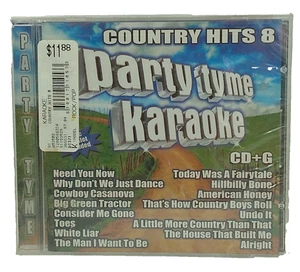 New - Party Tyme Karaoke - Country Hits 8 - CD+Gs Disc - Swift, Underwood, Reba - Picture 1 of 2