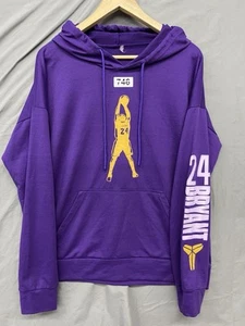 Kobe Bryant Sudadera con Capucha Hombres M NEGRO MAMBA Los Angeles Lakers 25x27” Púrpura - Imagen 1 de 7