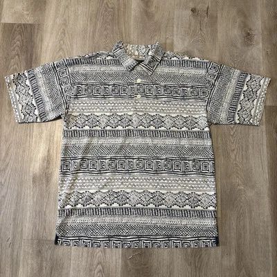 Vintage Guess Men’s Button Up Hawaiian Shirt Blue Size Large - Image 1 of 4