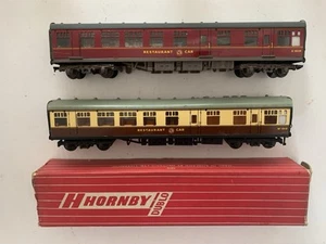 Hornby Dublo 4071 Restaurant Car BR & 4070 Restaurant Car WR Boxed. Restoration - Picture 1 of 6