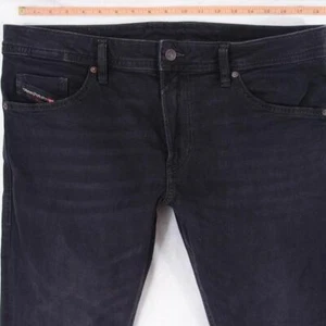 Herrens Diesel THOMMER-R Slim Skinny Elasthan Schwarz Jeans W34 L32 - Bild 1 von 8