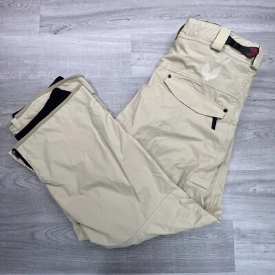 Pantalones de invierno Mission Six M6 para hombre con bolsillos forrados de malla ropa deportiva beige talla XL nuevos sin etiquetas Foto 1 de 4