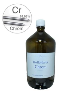 Kolloidales Chrom 1000ml, 50ppm, hochrein, hochkonzentriert, frisch hergestellt! - Bild 1 von 8