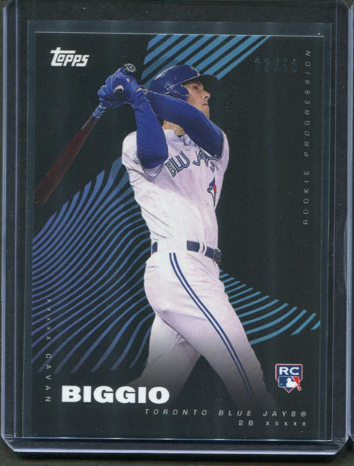 2019 Topps On Demand Rookie Progression Cavan Biggio #30B Parallel Blue Jays /50 - Image 1 of 1