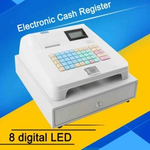 POS Registrierkasse elektronische Registrierkasse Supermarkt 8 digitale LED 48 Schlüssel - Bild 1 von 10