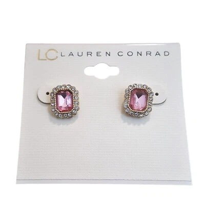 Pendientes perforados LC LAUREN CONRAD para mujer enchapados en oro rosa nuevos con etiquetas Foto 1 de 4
