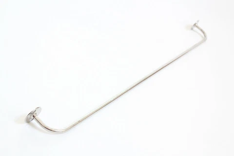 antique nickel towel bar rod holder | vtg deco towel victorian kitchen bathroom Cover
