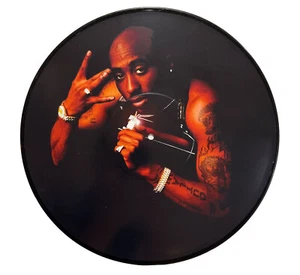 2Pac Tupac - Photo Picture Disc - Real Vinyl 12" - Upcycled Wall Art - Picture 1 of 2