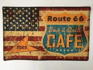 Route 66 Poster Canvas Highway Sign 15 x 24 Inches - Picture 1 of 7